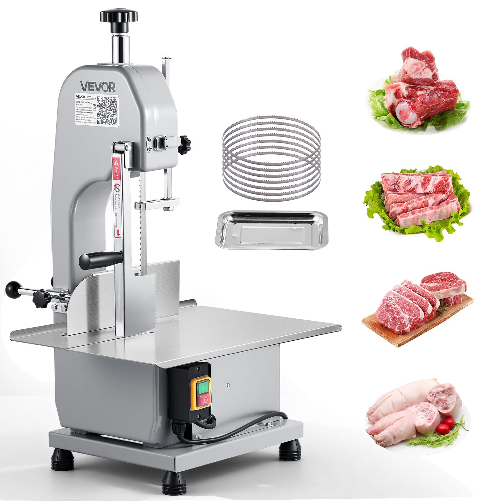 VEVOR Commercial Electric Meat Bandsaw 1500W
